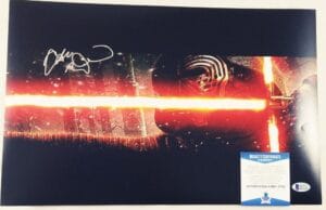 ADAM DRIVER KYLO REN SIGNED 11X17 PHOTO THE FORCE AWAKENS LAST JEDI BAS COA 332