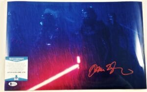 ADAM DRIVER KYLO REN SIGNED 11X17 PHOTO THE FORCE AWAKENS LAST JEDI BAS COA 326
