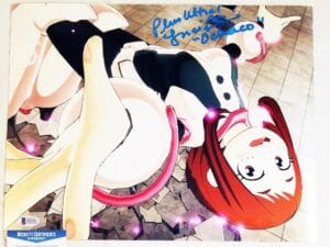 LUCI CHRISTIAN SIGNED 11x14 PHOTO OCHACO MY HERO ACADEMIA BAS COA 481