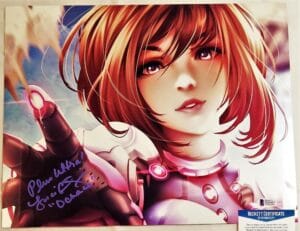 LUCI CHRISTIAN SIGNED 11x14 PHOTO OCHACO MY HERO ACADEMIA BAS COA 487