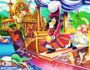 BLAYNE WEAVER MARGARET KERRY PETER PAN DUAL SIGNED 8x10 PHOTO BAS COA 052
