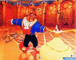 PAIGE O'HARA & ROBBY BENSON  SIGNED 11x14 PHOTO BEAUTY AND THE BEAST BAS COA 523