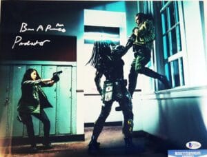BRIAN A PRINCE THE PREDATOR SIGNED 11x14 METALLIC PHOTO BECKETT BAS COA 214