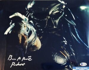 BRIAN A PRINCE THE PREDATOR SIGNED 11x14 METALLIC PHOTO BECKETT BAS COA 238