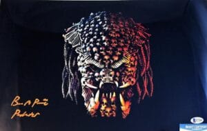 BRIAN A PRINCE THE PREDATOR SIGNED 11x17 METALLIC PHOTO BECKETT BAS COA 189
