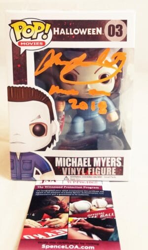 JAMES JUDE COURTNEY SIGNED MICHAEL MYERS FUNKO POP HALLOWEEN JSA COA 68