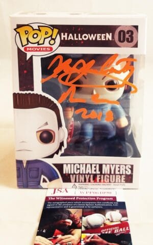 JAMES JUDE COURTNEY SIGNED MICHAEL MYERS FUNKO POP HALLOWEEN JSA COA 90