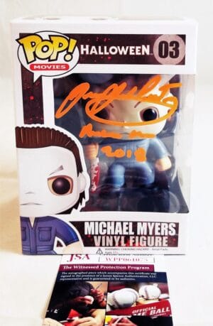 JAMES JUDE COURTNEY SIGNED MICHAEL MYERS FUNKO POP HALLOWEEN JSA COA 75