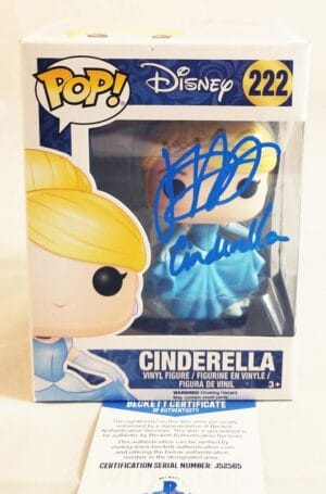 JENNIFER HALE SIGNED CINDERELLA FUNKO VINYL POP DISNEY BAS COA 565