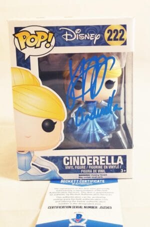 JENNIFER HALE SIGNED CINDERELLA FUNKO VINYL POP DISNEY BAS COA 563