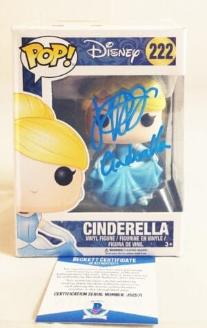 JENNIFER HALE SIGNED CINDERELLA FUNKO VINYL POP DISNEY BAS COA 571