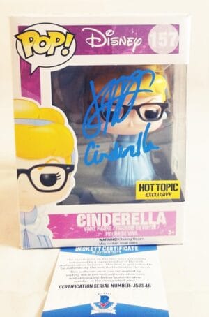 JENNIFER HALE SIGNED NERDY CINDERELLA HT FUNKO VINYL POP DISNEY BAS COA 548