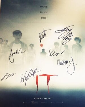 IT 7X CAST signed 16x20 Poster Finn Wolfhard Jack Dylan Grazer JSA COA 412 478
