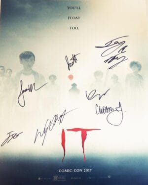 IT 7X CAST signed 16x20 Poster Finn Wolfhard Jack Dylan Grazer JSA COA 471 408