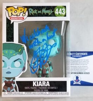 JENNIFER HALE SIGNED KIARA FUNKO VINYL POP RICK AND MORTY BECKETT BAS COA 123