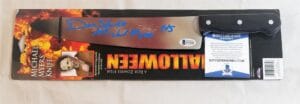 DON SHANKS SIGNED MICHAEL MYERS HALLOWEEN PROP KNIFE BECKETT BAS COA 126