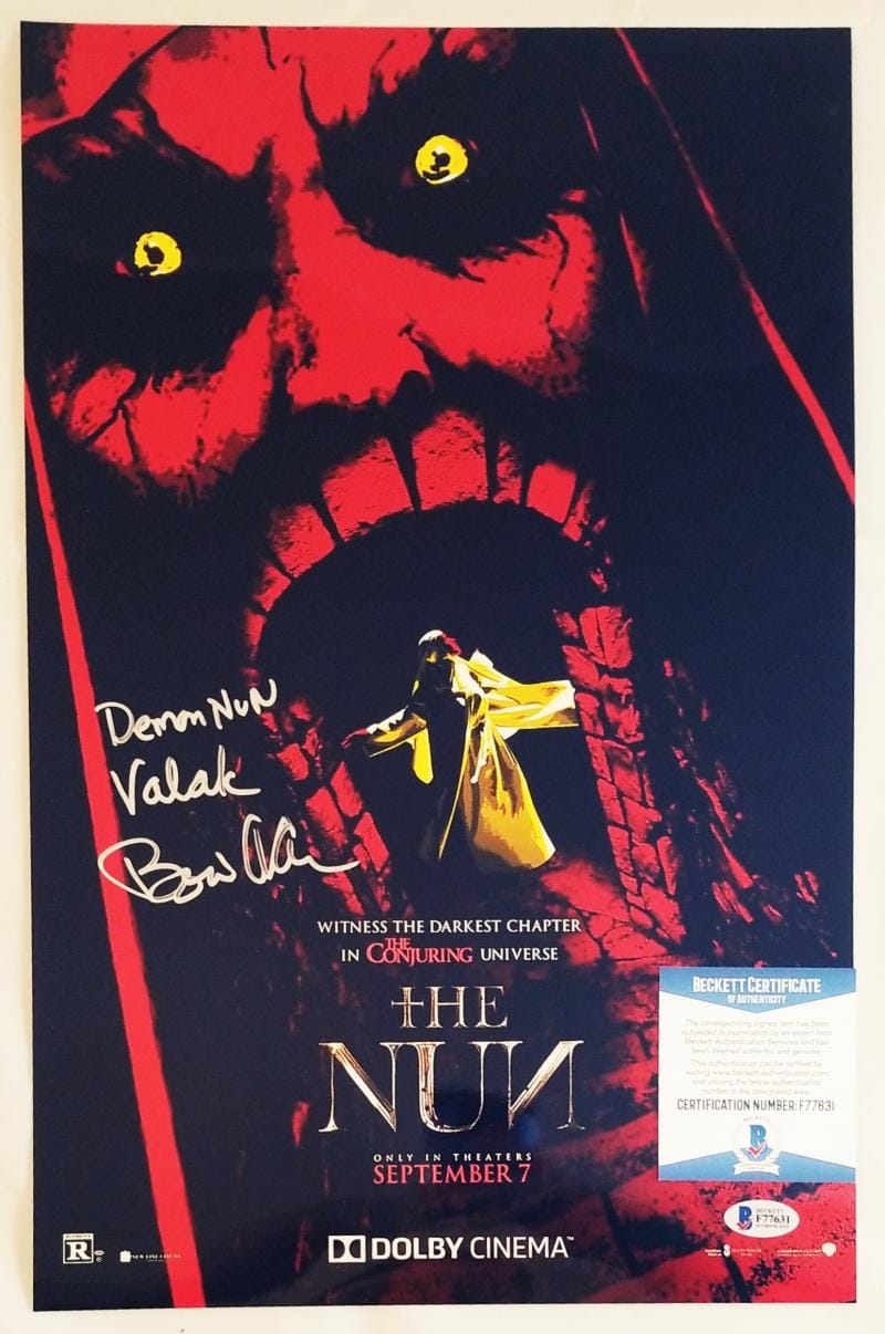 BONNIE AARONS SIGNED 11x17 METALLIC PHOTO THE NUN BECKETT BAS COA 631
