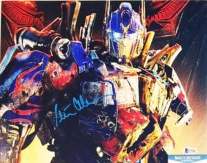 PETER CULLEN OPTIMUS PRIME SIGNED 11X14 TRANSFORMERS PHOTO BECKETT BAS COA 502
