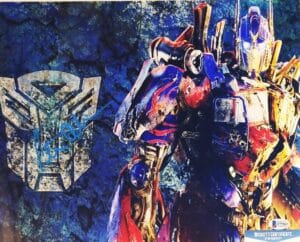 PETER CULLEN OPTIMUS PRIME SIGNED 11X14 TRANSFORMERS PHOTO BECKETT BAS COA 503