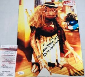 MATTHEW DE MERRITT ET SIGNED METALLIC 11X14 PHOTO JSA COA 379