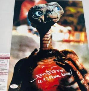 MATTHEW DE MERRITT ET SIGNED METALLIC 11X14 PHOTO JSA COA 377