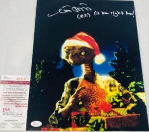 MATTHEW DE MERRITT ET SIGNED METALLIC 11X14 PHOTO JSA COA 374