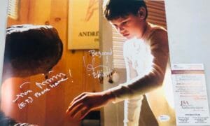 HENRY THOMAS & MATTHEW DE MERRITT ET SIGNED METALLIC 11X14 PHOTO JSA COA 415