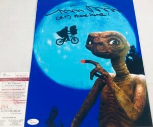 MATTHEW DE MERRITT ET SIGNED METALLIC 11X14 PHOTO JSA COA 363