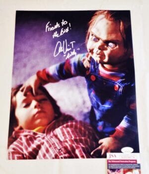 ALEX VINCENT ANDY SIGNED 11X14 PHOTO CHILDS PLAY ANDY JSA COA 756