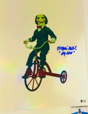 Tobin Bell signed Jigsaw 11X14 holofoil photo SAW BAS COA H32847
