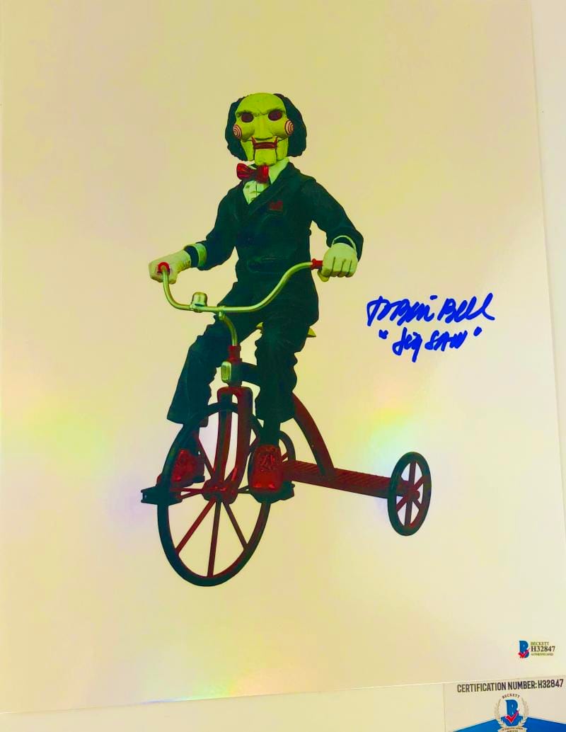 Tobin Bell signed Jigsaw 11X14 holofoil photo SAW BAS COA H32847
