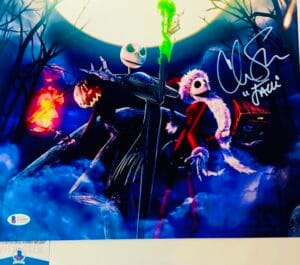 Chris Sarandon signed Jack Skellington 11X14 photo BAS COA WAO4897