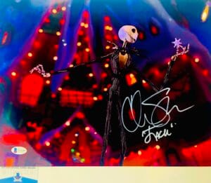 Chris Sarandon signed Jack Skellington 11X14 photo BAS COA WAO4900
