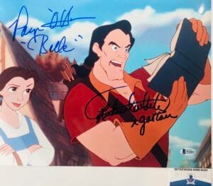 Paige O'Hara Richard White signed 11X14 photo Beauty Beast BAS COA W24641