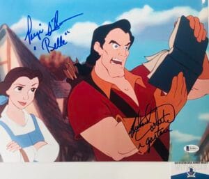 Paige O'Hara Richard White signed 11X14 photo Beauty Beast BAS COA WA04971