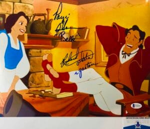 Paige O'Hara Richard White signed 11X14 photo Beauty Beast BAS COA WA04975