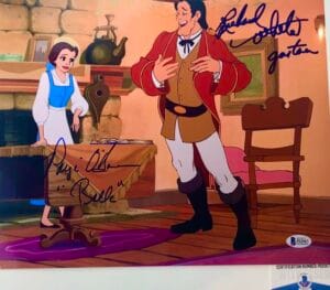 Paige O'Hara Richard White signed 11X14 photo Beauty Beast BAS COA P62967