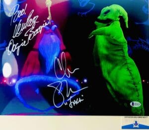 Chris Sarandon Ken Page signed 11X14 photo Nightmare Christmas BAS COA W24777