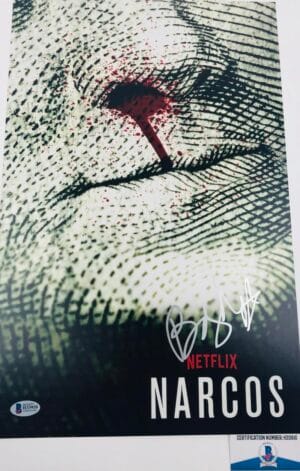 Boyd Holbrook signed NARCOS 11X17 photo BAS COA H33910