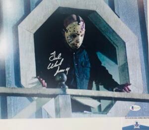 TED WHITE SIGNED 11X14 PHOTO JASON VOORHEES FRIDAY THE 13 BAS COA WA32758