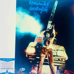 RA R.A. Mihailoff signed Leatherface 11X14 photo Texas Chainsaw BAS COA G72408