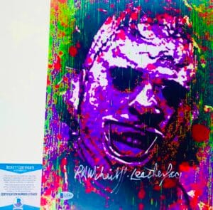 RA R.A. Mihailoff signed Leatherface 11X14 photo Texas Chainsaw BAS COA G72403