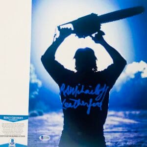 RA R.A. Mihailoff signed Leatherface 11X14 photo Texas Chainsaw BAS COA G72404