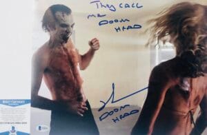 RICHARD BRAKE signed 31 DOOMHEAD 11X14 photo BAS COA S26829