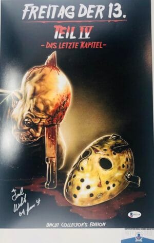 TED WHITE FRIDAY THE 13TH 12X18 GERMAN MOVIE POSTER PHOTO JASON THE FINAL CHAPTER BAS WA32720