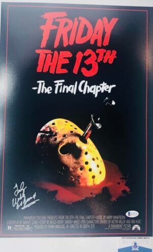 TED WHITE FRIDAY THE 13TH 12X18 MOVIE POSTER PHOTO JASON THE FINAL CHAPTER BAS WA32721