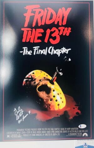 TED WHITE FRIDAY THE 13TH 12X18 MOVIE POSTER PHOTO JASON THE FINAL CHAPTER BAS WA32710