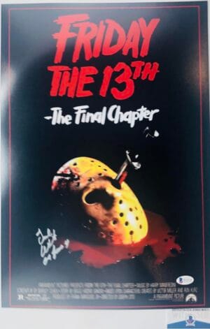 TED WHITE FRIDAY THE 13TH 12X18 MOVIE POSTER PHOTO JASON THE FINAL CHAPTER BAS WA32711