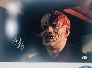 TED WHITE FRIDAY THE 13TH 12X18 MOVIE PHOTO JASON THE FINAL CHAPTER BAS WA32716