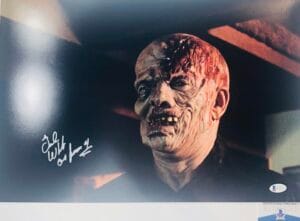 TED WHITE FRIDAY THE 13TH 12X18 MOVIE PHOTO JASON THE FINAL CHAPTER BAS WA32717